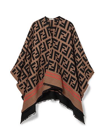 fendi cape shawl|Fendi poncho.